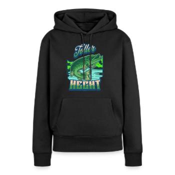 Toller Hecht - Frauen Premium Bio Hoodie - Schwarz - Vorne - Julia (174cm)
