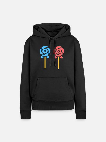 Süßigkeiten - Frauen Premium Bio Hoodie - Schwarz