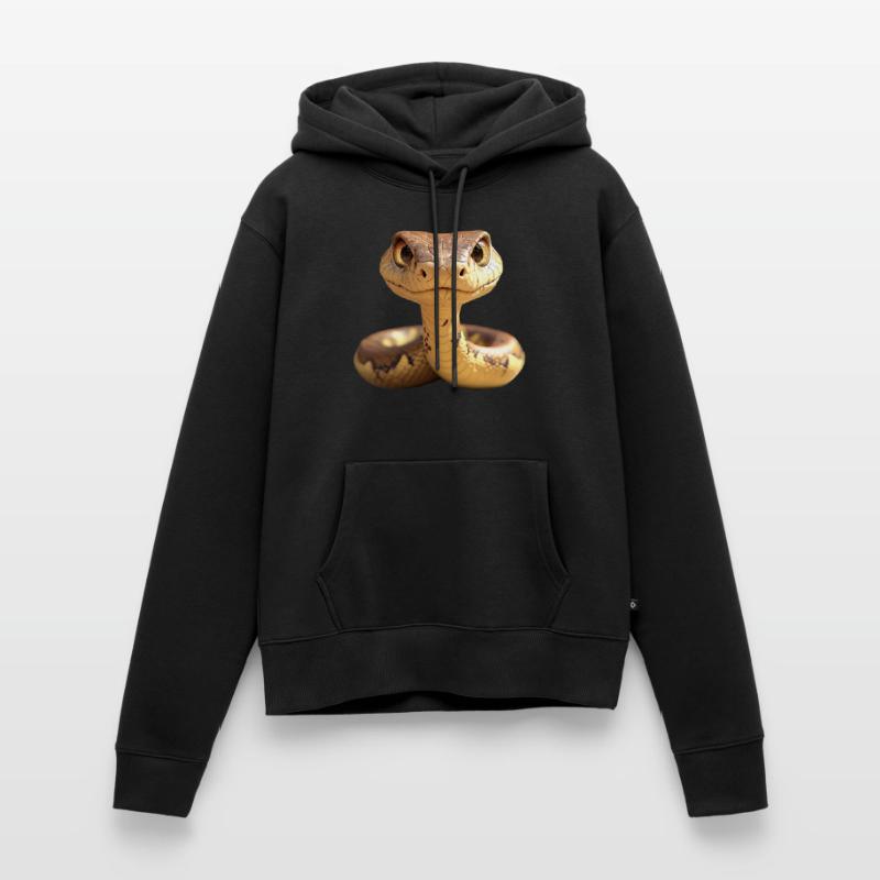Serpent Python Cobra Mamba Serpent à sonnettes Serpent Sweat à capuche Premium bio Femme