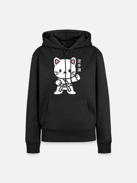 Karate - Frauen Premium Bio Hoodie - Schwarz