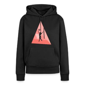Tanzen Partymonster Abfeiern - Frauen Premium Bio Hoodie - Schwarz - Vorne - Julia (174cm)
