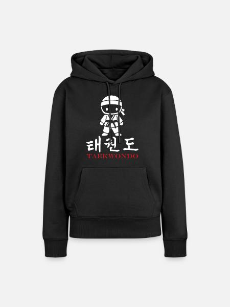 Taekwondo - Frauen Premium Bio Hoodie - Schwarz