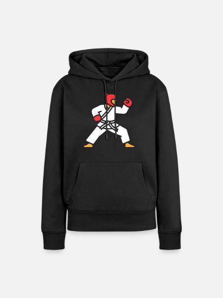 Taekwondo - Frauen Premium Bio Hoodie - Schwarz