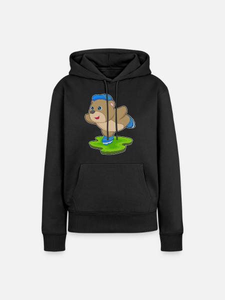 Bär Inline skating Inline skates - Frauen Premium Bio Hoodie - Schwarz