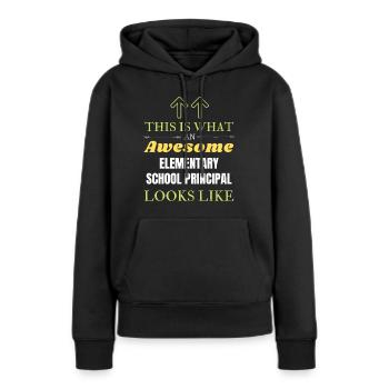 This is What an Awesome Elementary School Principa - Women’s Premium Organic Hoodie - black - Front - Julia (174cm)