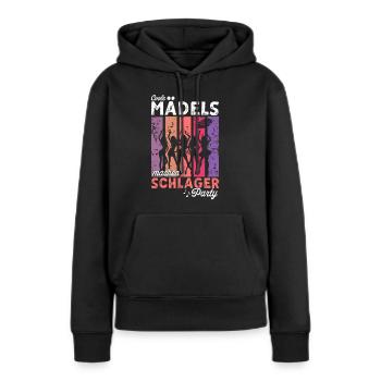 Cool girls make Schlager party concert Schlager - Women’s Premium Organic Hoodie - black - Front - Julia (174cm)