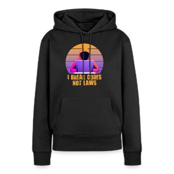 Cybersicherheitsexpertise von ethischen Hackern - Frauen Premium Bio Hoodie - Schwarz - Vorne - Julia (174cm)