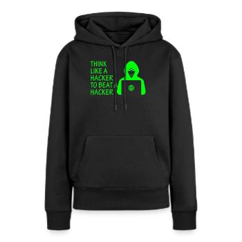 Cybersicherheitsexpertise von ethischen Hackern - Frauen Premium Bio Hoodie - Schwarz - Vorne - Julia (174cm)
