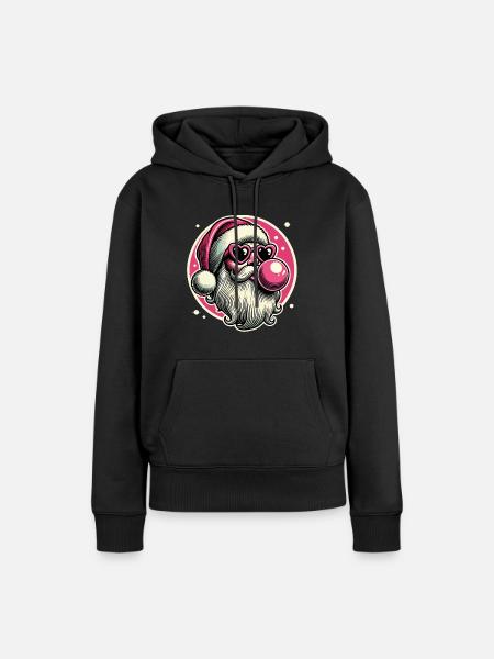 Cooler Sigma Santa Weihnachtsstil - Frauen Premium Bio Hoodie - Schwarz