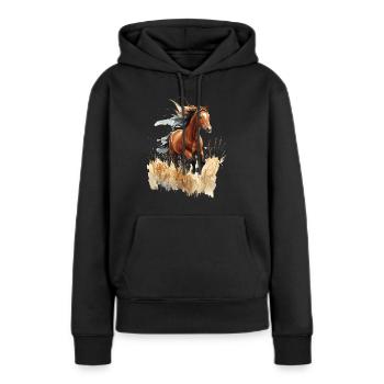 Horse Horse Riding Horse Wild Stable Master - Women’s Premium Organic Hoodie - black - Front - Julia (174cm)
