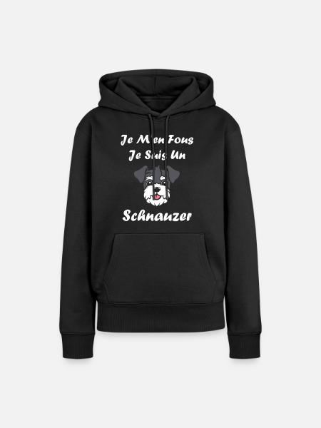 Schnauzer - Frauen Premium Bio Hoodie - Schwarz