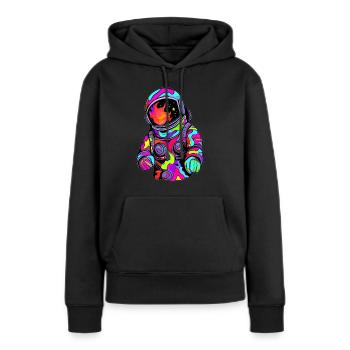 Electronic Music Lover Summer EDM Festival Rave - Women’s Premium Organic Hoodie - black - Front - Julia (174cm)