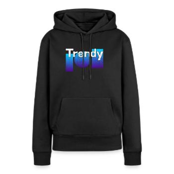 Dernier cri - Sweat à capuche Premium bio Femme - noir - Devant - Julia (174cm)
