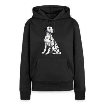 Dalmatian - Women’s Premium Organic Hoodie - black - Front - Julia (174cm)