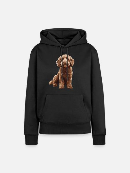Labradoodle - Frauen Premium Bio Hoodie - Schwarz