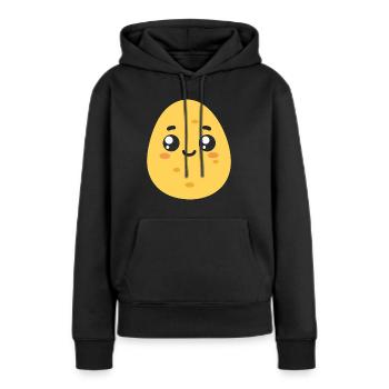 Kartoffel - Frauen Premium Bio Hoodie - Schwarz - Vorne - Julia (174cm)