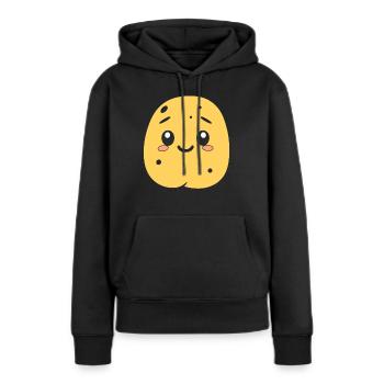 Kartoffel - Frauen Premium Bio Hoodie - Schwarz - Vorne - Julia (174cm)