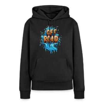 Offroad Off Road 4x4 Cadeau d’anniversaire - Sweat à capuche Premium bio Femme - noir - Devant - Julia (174cm)