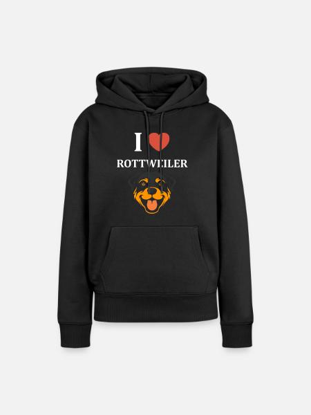 Rottweiler - Frauen Premium Bio Hoodie - Schwarz
