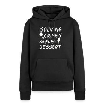 Krimi-Dinner-Spaß-Nacht - Frauen Premium Bio Hoodie - Schwarz - Vorne - Julia (174cm)
