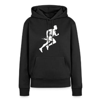 Sprinter Colorsplash Sprintender Sprint - Sweat à capuche Premium bio Femme - noir - Devant - Julia (174cm)