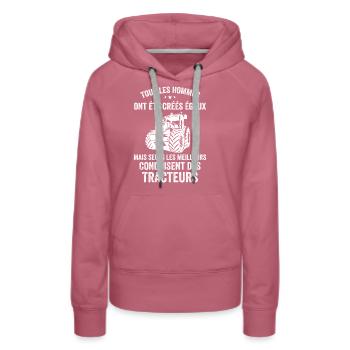 The best drive tractors - Women’s Premium Organic Hoodie - mauve - Front - Isabella (175cm)