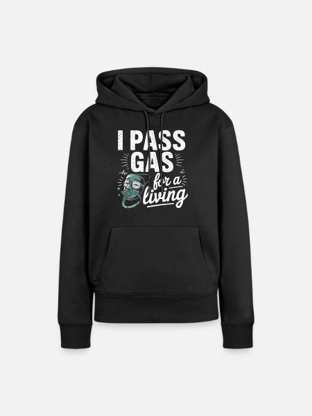 Motivierende Pflegekraft Grafik - Frauen Premium Bio Hoodie - Schwarz