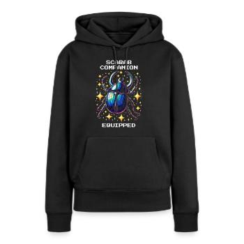 Scarabée équipé pour animaux de compagnie | Égypte - Sweat à capuche Premium bio Femme - noir - Devant - Julia (174cm)