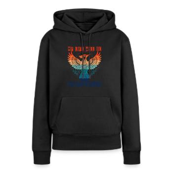 Elfenbein Specht My Life Will Be Ivory Billed - Frauen Premium Bio Hoodie - Schwarz - Vorne - Julia (174cm)