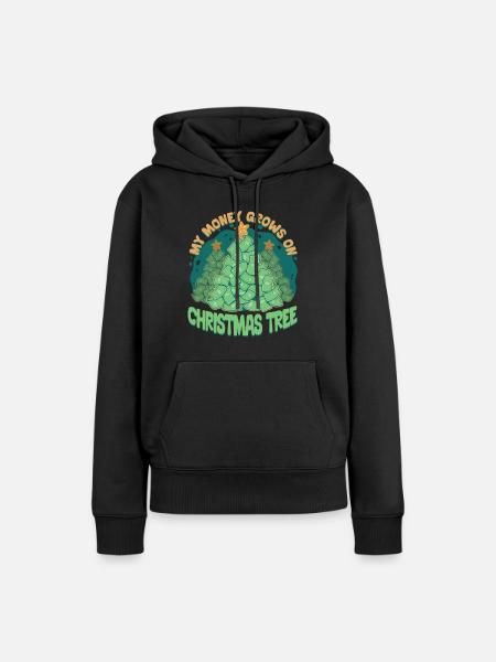 Weihnachtsbaum Züchter - Frauen Premium Bio Hoodie - Schwarz