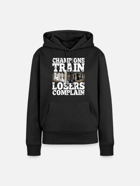 Schach - Frauen Premium Bio Hoodie - Schwarz