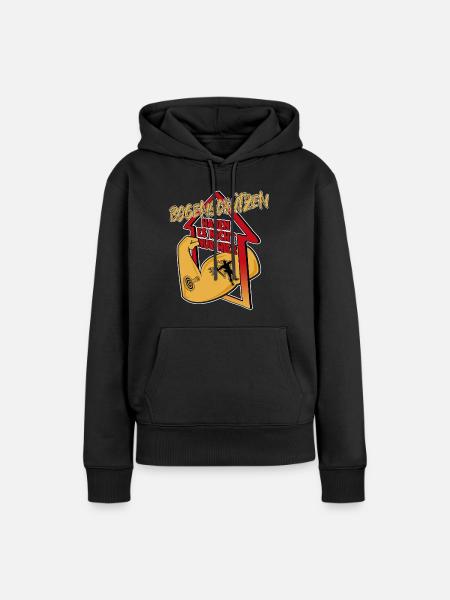 Bogen schießen - Frauen Premium Bio Hoodie - Schwarz
