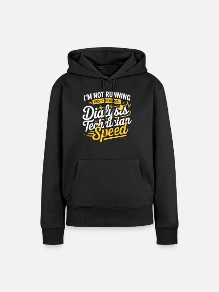 Dialyse-Techniker Tempo - Frauen Premium Bio Hoodie - Schwarz