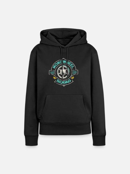 Monowheel Squad Monocyclist - Frauen Premium Bio Hoodie - Schwarz