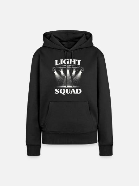 Lichttechniker Beleuchtungstechniker Light Squad - Frauen Premium Bio Hoodie - Schwarz