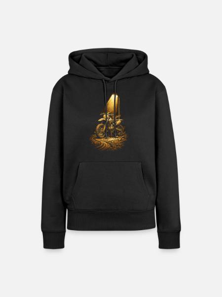 Dirtbike Dirt Bike Motocross - Women’s Premium Organic Hoodie - black