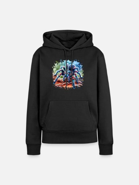 Gooty Saphir Tarantel Geschenk - Frauen Premium Bio Hoodie - Schwarz