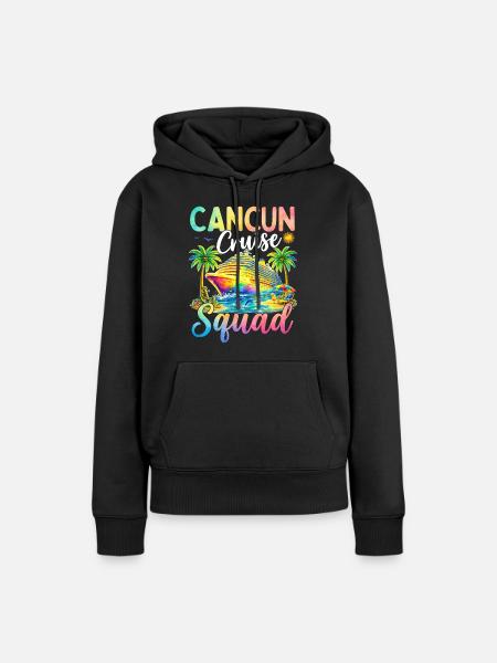 Cancun Cruise Squad - Frauen Premium Bio Hoodie - Schwarz