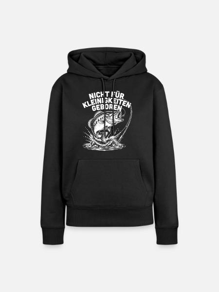 Raubfisch Angeln - Frauen Premium Bio Hoodie - Schwarz