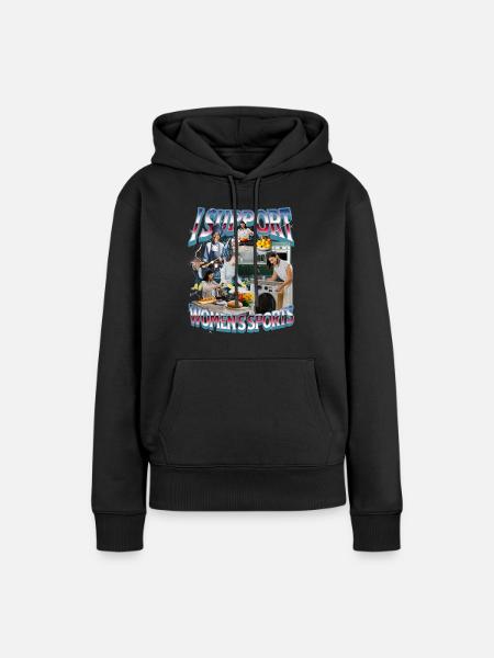 I Support Women's Sports Unwearable Bootleg - Frauen Premium Bio Hoodie - Schwarz