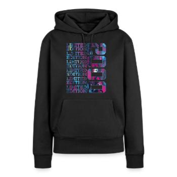 COOL 26 ANS ÉDITION LIMITÉE 2000 26E ANNIVERSAIRE - Sweat à capuche Premium bio Femme - noir - Devant - Julia (174cm)