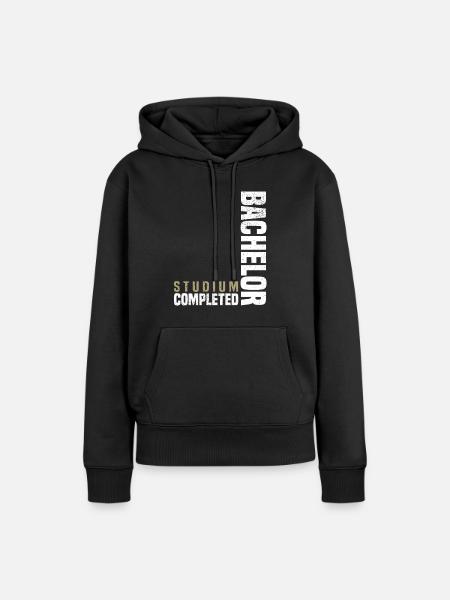 Bachelor Studium Abgeschlossen - Frauen Premium Bio Hoodie - Schwarz