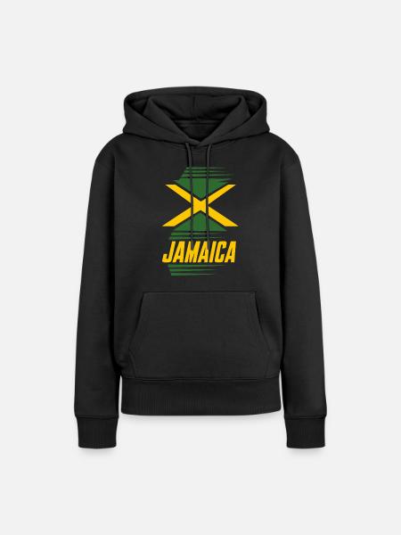 Jamaika - Frauen Premium Bio Hoodie - Schwarz