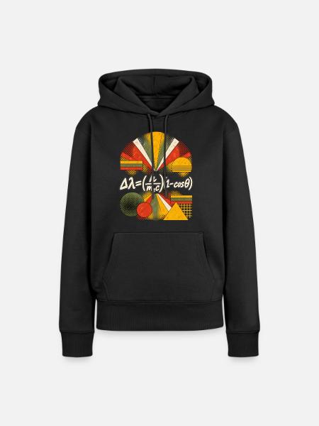 Compton-Streuung – Physikalische Gleichung - Frauen Premium Bio Hoodie - Schwarz