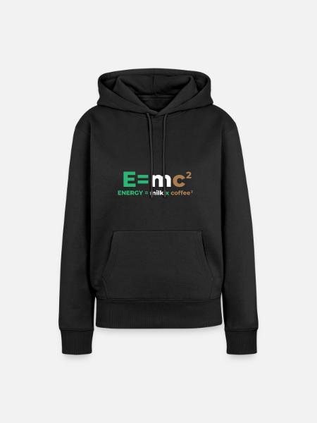 Café au lait Latte Macchiato - Sweat à capuche Premium bio Femme - noir