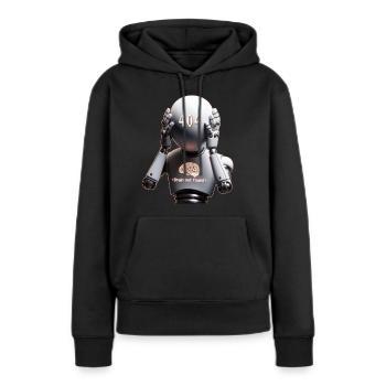 404 - Brain not found - Frauen Premium Bio Hoodie - Schwarz - Vorne - Julia (174cm)