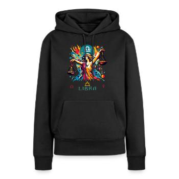 Zodiac sign: Libra and Venus/Aphrodite - Women’s Premium Organic Hoodie - black - Front - Julia (174cm)