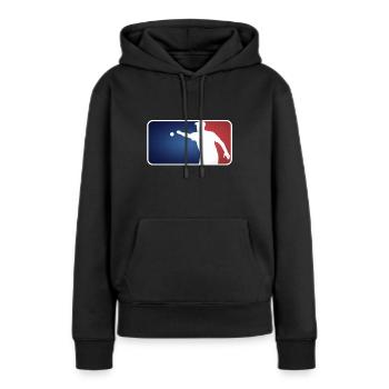 Pétanque Boule Boccia Petanca Major League Style - Sweat à capuche Premium bio Femme - noir - Devant - Julia (174cm)