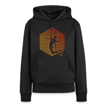Volley Herren Volleyballspieler Beach Volley - Frauen Premium Bio Hoodie - Schwarz - Vorne - Julia (174cm)