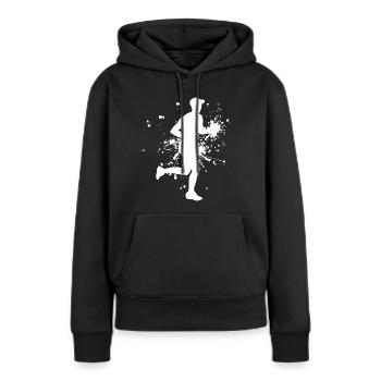 Course à pied Marathon Course à pied Course à pied Course à pied Jogging - Sweat à capuche Premium bio Femme - noir - Devant - Julia (174cm)